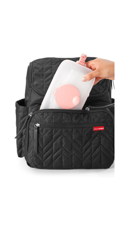 SkiphopWipesCasePink1 Skiphop Grab & Go Snug Seal Wipes Case - Blush Pink