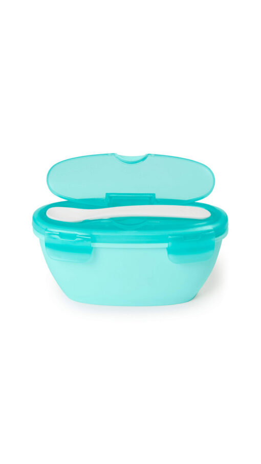 EasyServeTravelBowl&SpoonTeal Skip Hop Easy Serve Travel Bowl & Spoon Teal