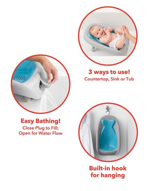 Skip Hop Baby Bath Tub, Moby Recline and Rinse Skip Hop Baby Bath Tub, Moby Recline and Rinse