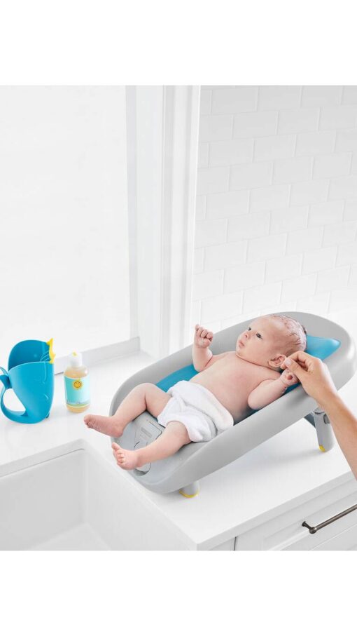 MobyRecline&RinseBather3 Skip Hop Baby Bath Tub, Moby Recline and Rinse