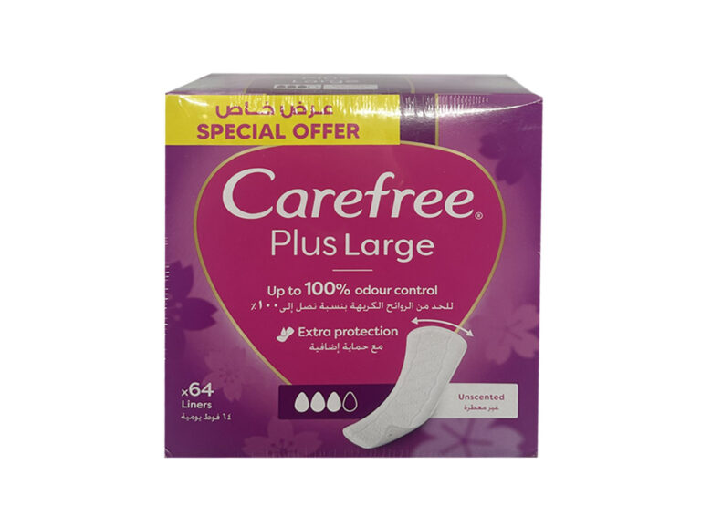 Carefree Plus Large Scented - 128 Pantyliners (64+64 Free) 