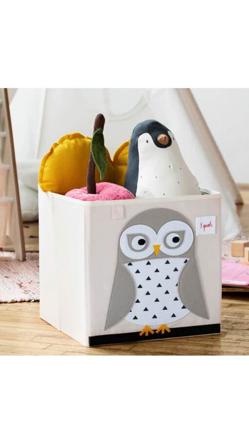 OwlStroageBox 3 Sprouts Storage Box - Owl