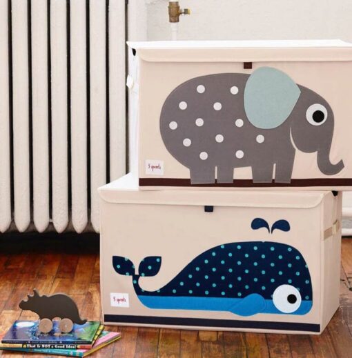 3 Sprouts Toy Chest - Whale 3 Sprouts Toy Chest - Whale