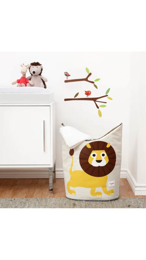 3SproutsLaundryHamperLion 3 Sprouts Laundry Hamper - Lion