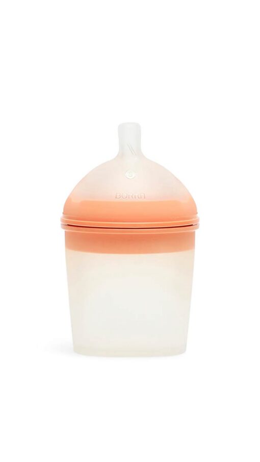 BorrnSmallOrange Borrn Silicone Non Toxic Feeding Bottles Orange - Pack of 4