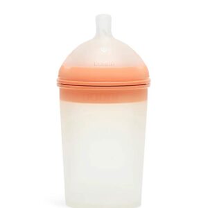 Borrn Silicone Non Toxic Feeding Bottles Orange - Pack of 4
