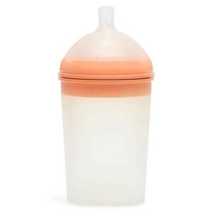 Borrn Silicone Non Toxic Feeding Bottles Orange - Pack of 4