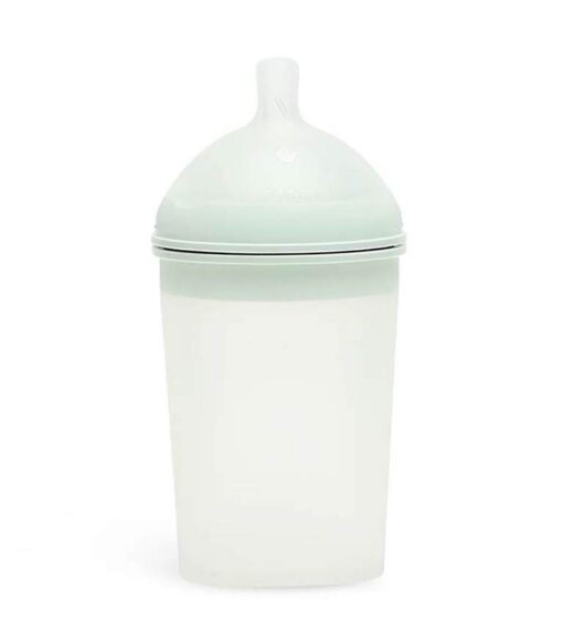 Borrn Silicone Non Toxic Feeding Bottles Green - Pack of 4 Borrn Silicone Non Toxic Feeding Bottles Green - Pack of 4