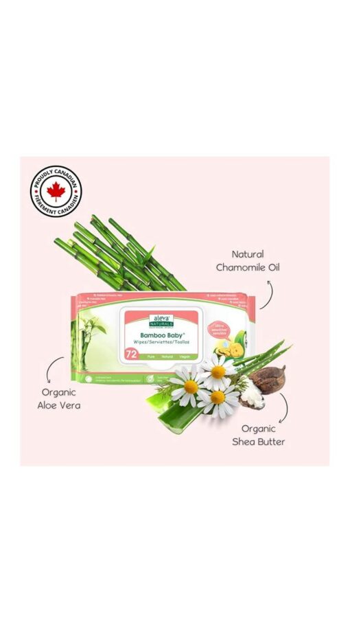 AlevaNaturalwipes3 Bamboo Baby Wipes Sensitive 2+1 Kit