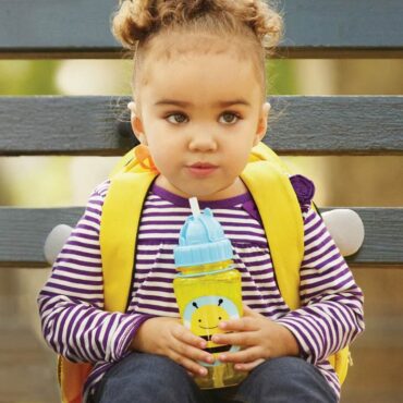 Skiphop Zoo Straw Bottle (12m+) 390ml - Bee