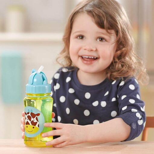 Skip-hop-Zoo-Straw-Bottle-Giraffe Skiphop Zoo Straw Bottle (12m+) 390ml - Giraffe