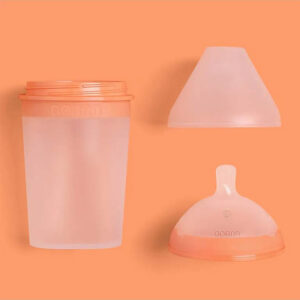 Borrn Silicone Baby Feeding Bottle 150ml - Orange