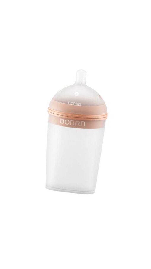 Borrn Silicone Baby Feeding Bottle 240ml - Orange