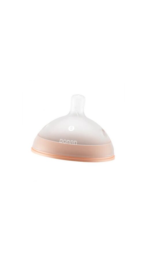 Borrn Silicone Teat Slow Flow (0m+) - Orange