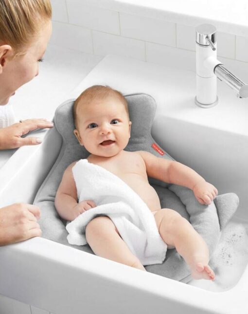 Skiphop Moby Soft Spot Sink Bather - Gray Skiphop Moby Soft Spot Sink Bather - Gray