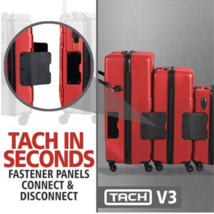 Tach Luggage V3 Connectable Luggage Set of 3 - Wine Red