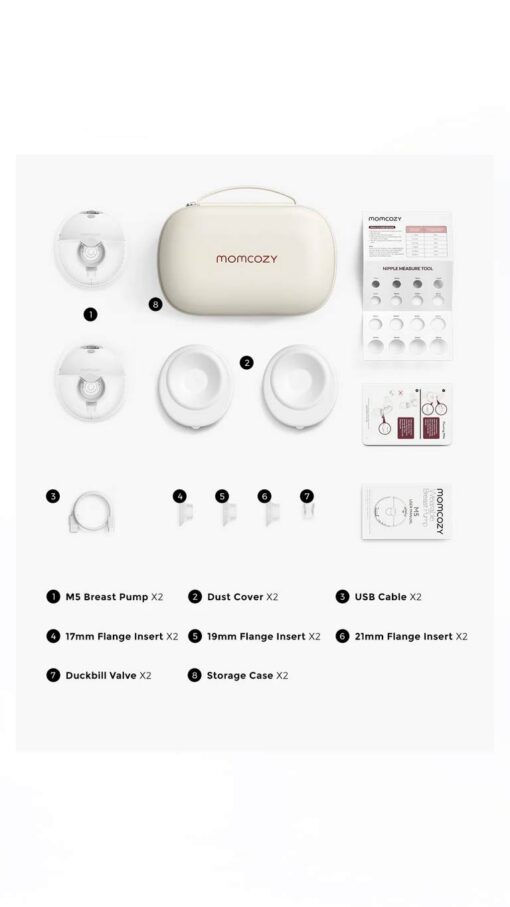 MomcozyBreastPump2 Momcozy All-in-one M5 Wearable Breast Pump