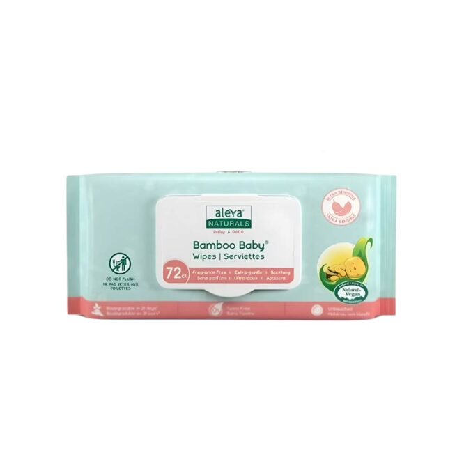 Aleva Naturals Bamboo Baby Wipes Sensitive Kit (72 x 3) - 216 Wipes