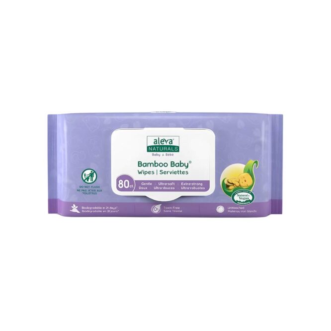 Aleva Naturals Bamboo Baby Wipes Kit (80 x 3) - 240 Wipes
