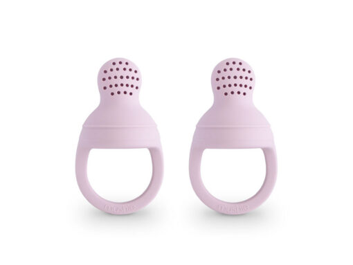 Mushie Silicone Fresh Food Feeder Soft Lilac - Pack of 2