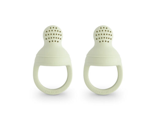 Mushie Silicone Fresh Food Feeder Sage - Pack of 2