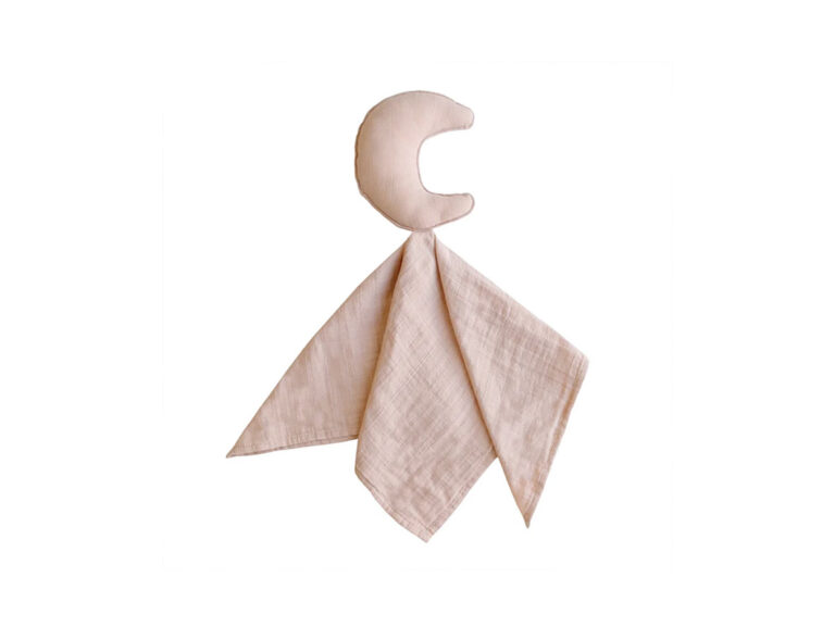 Mushie Lovey Blanket Moon - Primrose