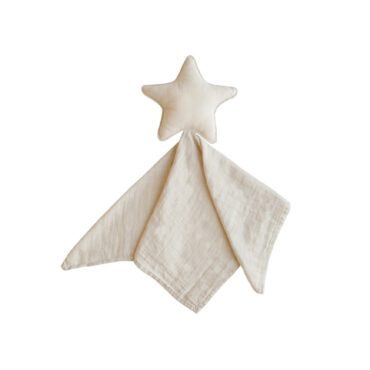 Mushie Lovey Blanket Star - Fog