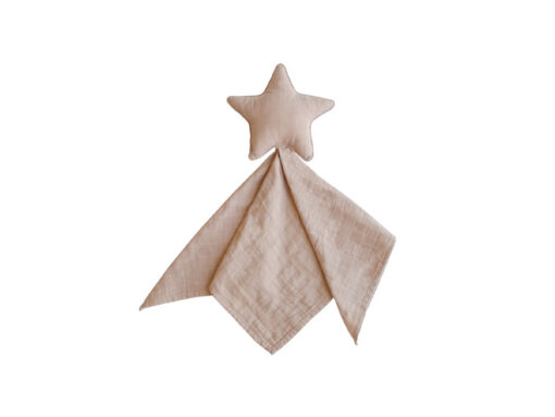 Mushie Lovey Blanket Star - Natural