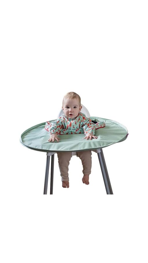 Tidy-Tot-Bib-&-Tray-Set-with-Bag-SageGreen Tidy Tot Bib & Tray Set with Bag - Sage Green
