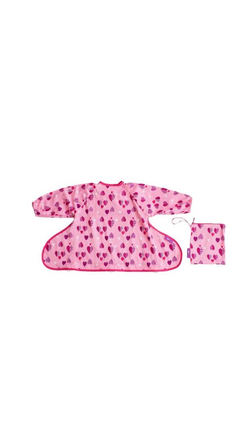 Tidy Tot Cover & Catch Bib - Love Hearts