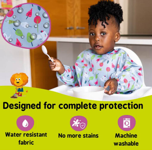 Tidy Tot Coverall Toddler Bib - Elephant & Trees Tidy Tot Coverall Toddler Bib - Elephant & Trees