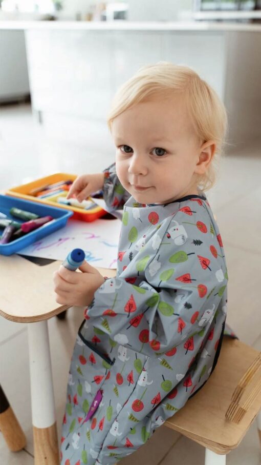 Tidy Tot Coverall Toddler Bib - Elephant & Trees Tidy Tot Coverall Toddler Bib - Elephant & Trees