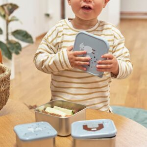 Lässig Stainless Steel Snackbox Children (3pcs) - Blue