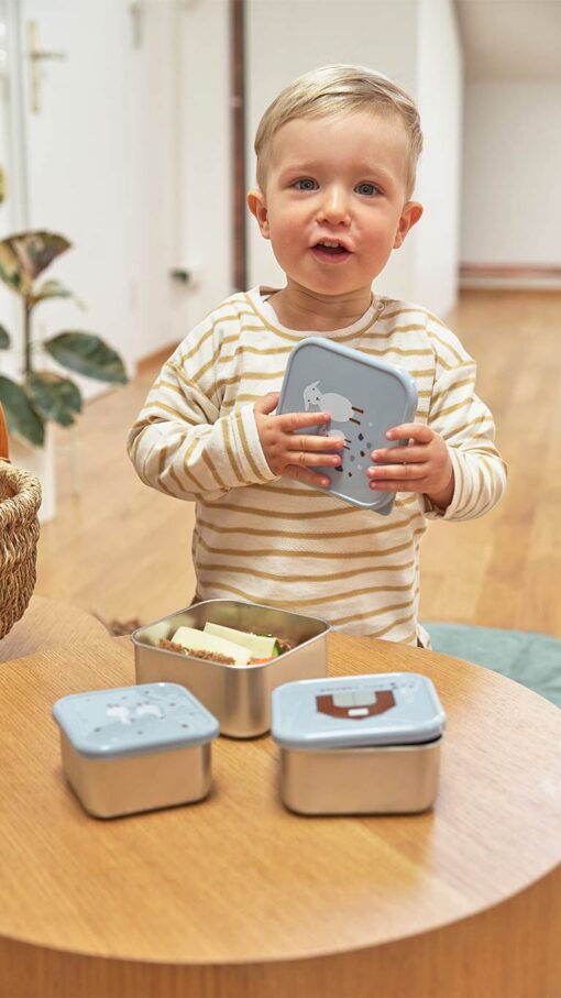 Lässig-Stainless-Steel-Snackbox-Children-(3pcs)-–-Tiny-Farmer-Blue5 Lässig Stainless Steel Snackbox Children (3pcs) - Blue