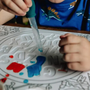 Hey Doodle Reuseable Silicone Sensory Mat - Alphabets