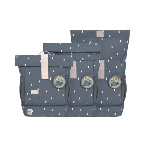 Lassig Mini Rolltop Backpack - Happy Prints Midnight Blue Lassig Mini Rolltop Backpack - Happy Prints Midnight Blue