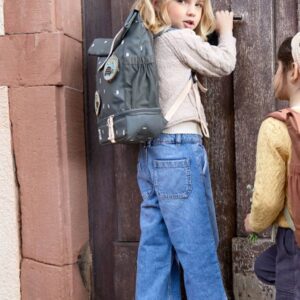 Lassig Mini Rolltop Backpack - Happy Prints Midnight Blue
