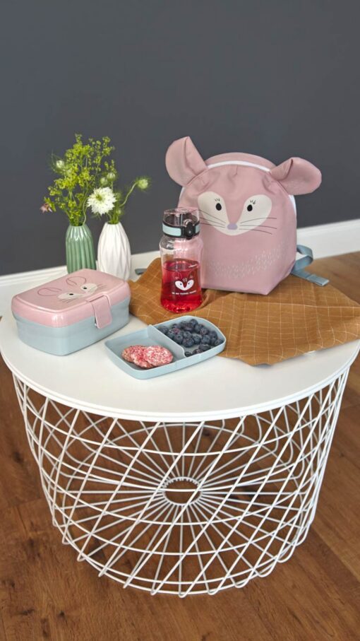 Lassig Lunch Set About Friends (Lunch Box & Drinking Bottle) - Chinchilla Lassig Lunch Set About Friends (Lunch Box & Drinking Bottle) - Chinchilla