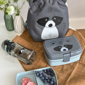 Lassig Lunch Set About Friends (Lunch Box + Drinking Bottle) - Racoon