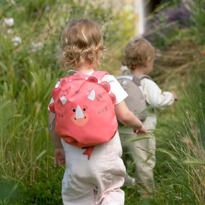 Lassig Tiny Backpack About Friends - Dino Rose