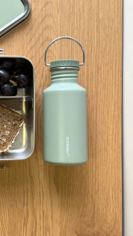 Lassig Stainless Steel Bottle (500ml) - Green Lassig Stainless Steel Bottle (500ml) - Green