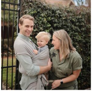 Mushie Baby Carrier Wrap - Gray Melange