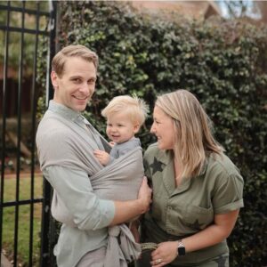 Mushie Baby Carrier Wrap - Gray Melange