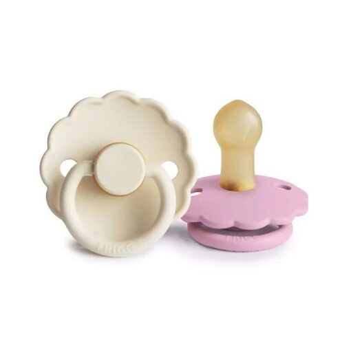 Frigg Daisy Pacifier Size 2 (6-18m) LatexCream/Lupine - 2 pcs Frigg Daisy Pacifier Size 2 (6-18m) LatexCream/Lupine - 2 pcs