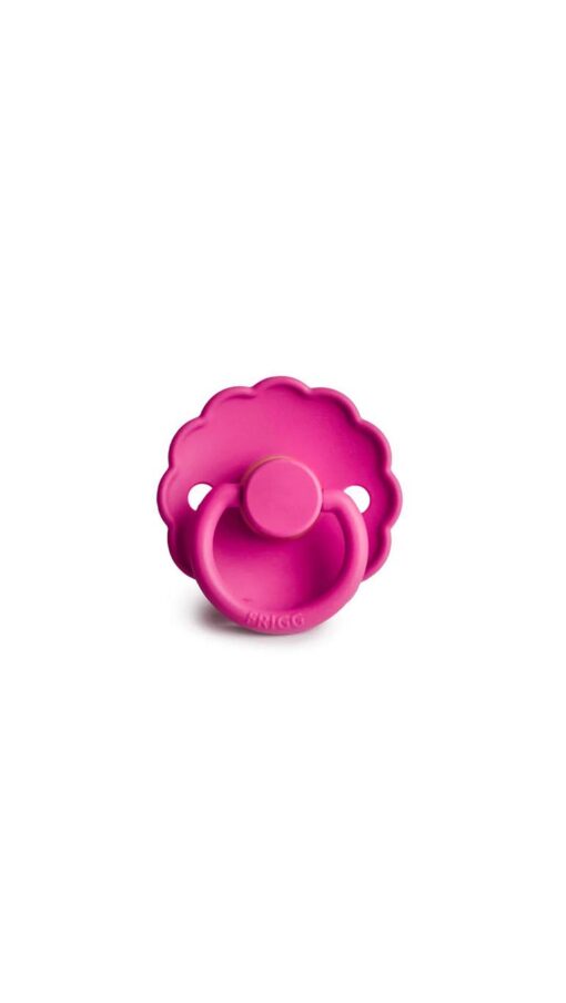 Frigg Daisy Latex Baby Pacifier Size 2 (6-18m) Fuchsia – 1 pcs