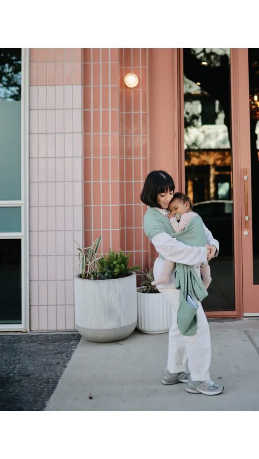 Mushie Baby Carrier Wrap - Roman Green Mushie Baby Carrier Wrap - Roman Green