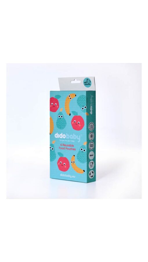 ReusablePouches Didobaby Reusable Pouches (Pack of 6) Fruits - 100ml