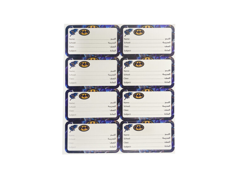 Batman Name Tag Stickers - 40 Stickers