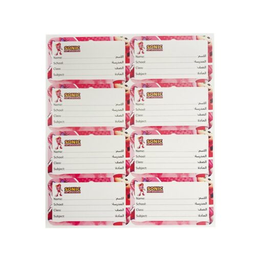 back-to-school-20 Sonic The Hedgehog Sticker Labels - 40 Stickers