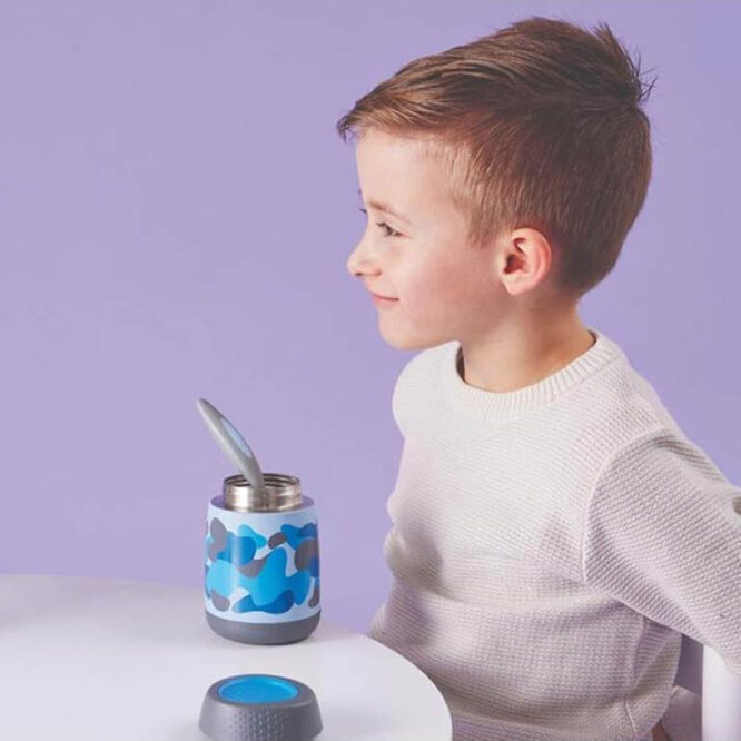 B.Box Insulated Food Jar Mini - Blue Camo
